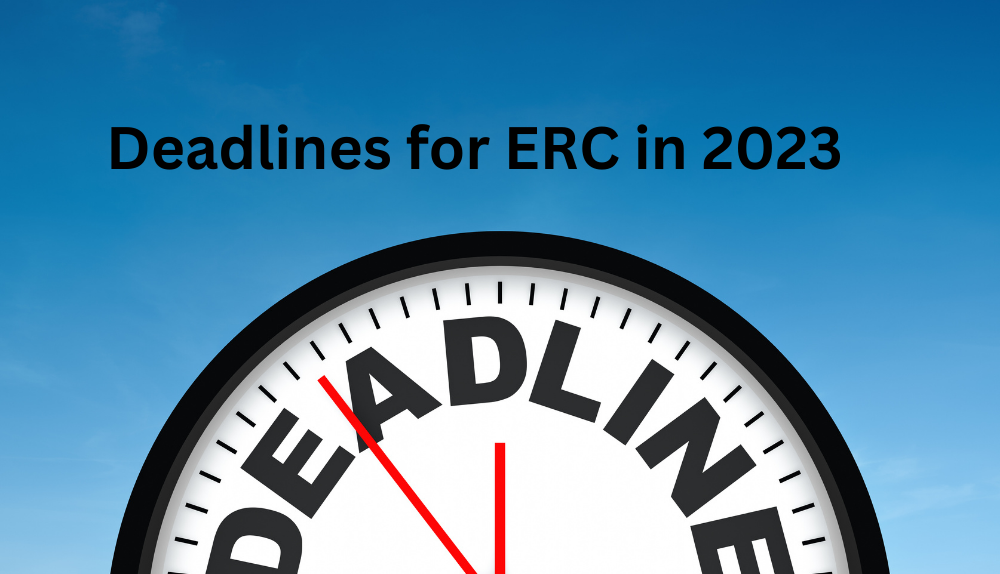 Deadlines for ERC in 2023